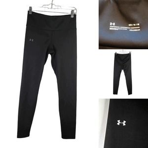 Under Armour UA Pants Womens Medium ColdGear Pull On Fitted Black Compression